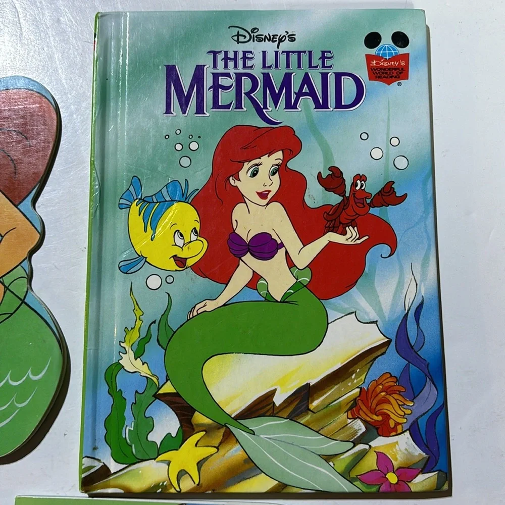 THE LITTLE MERMAID BOOK COLLECTION VINTAGE 90s Disney Flounders Gift